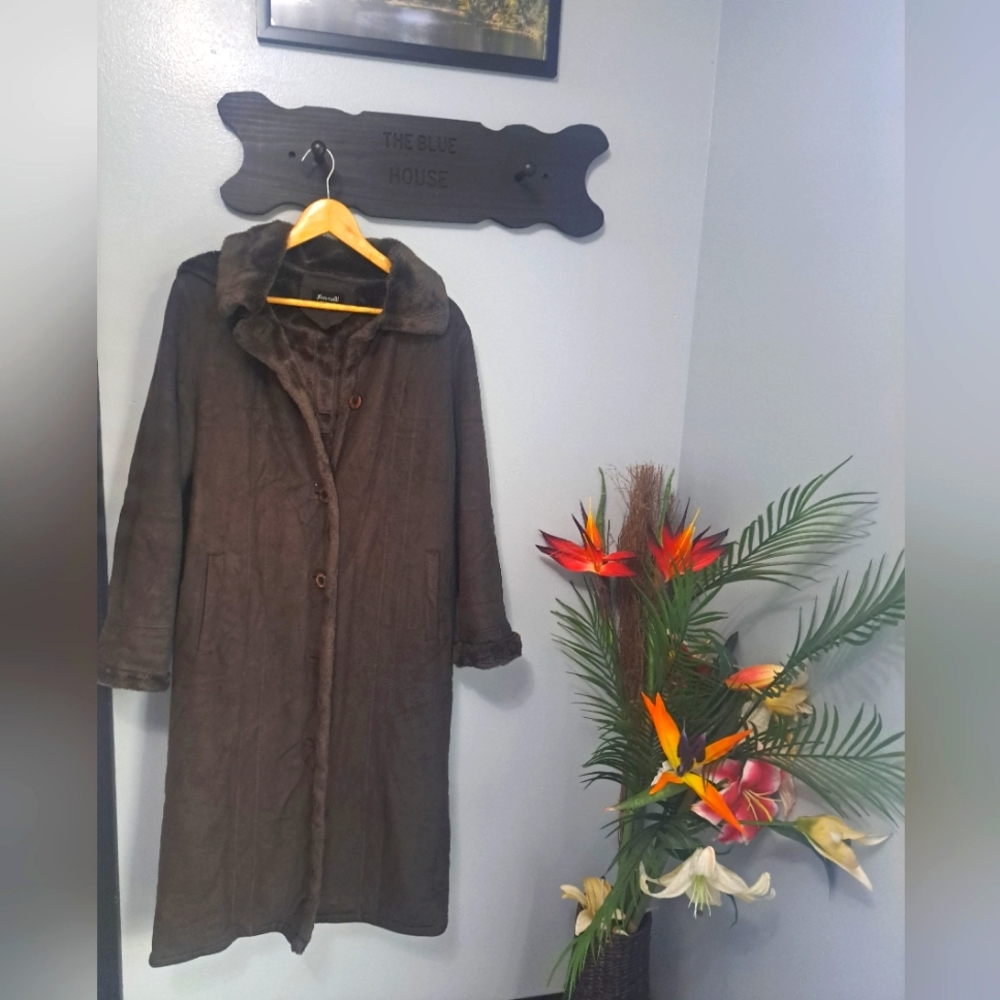 Fer-nelli Studio Vintage Hoodie Trench Coat Size 5-6  Olive Green